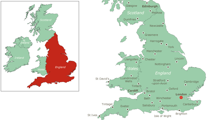 Timeless England Map